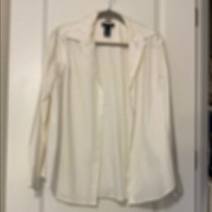 Jones New York White Button Down Shirt